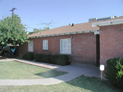 Front of the house today