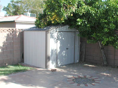 The shed in place